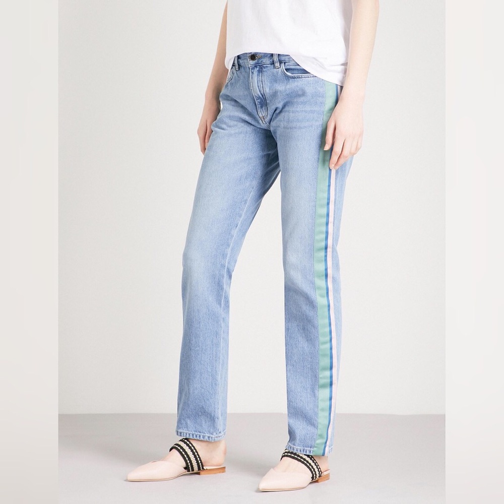 Victoria Beckham Side Stripe Relax Boyfriend Jean